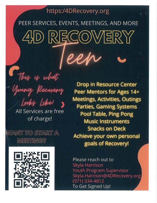 4D Recovery Teen